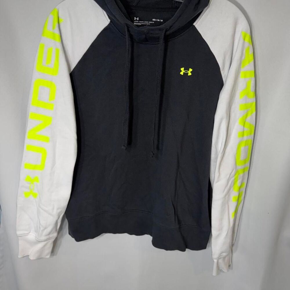 Under-armour Men's Black and Grey Hoodie